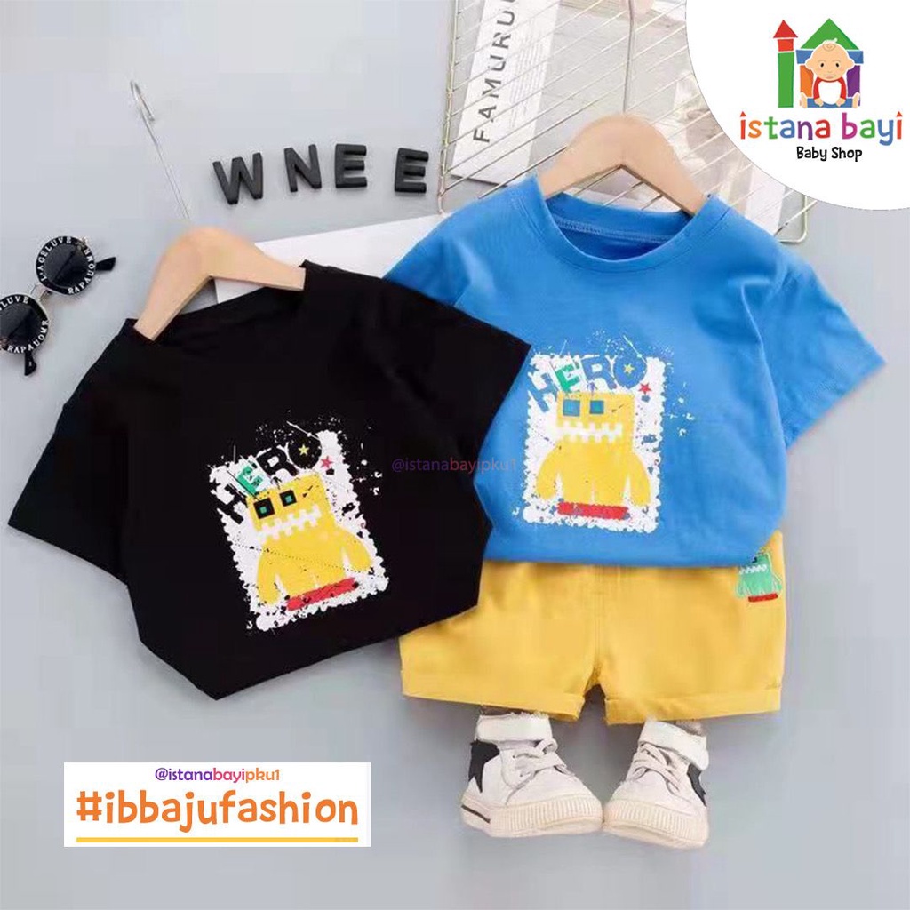 Setelan Kaos Pendek Boy Anak Import / Setelan Anak Import - Baju anak Murah