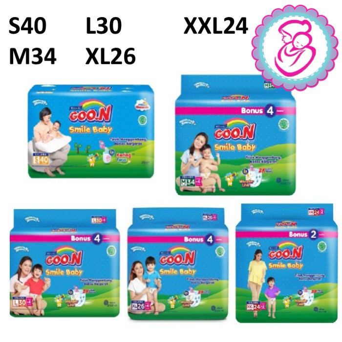 GooN Smile Baby S40 / M34 / L30 / XL26 / XXL24+2 - Susu Anak Kemang