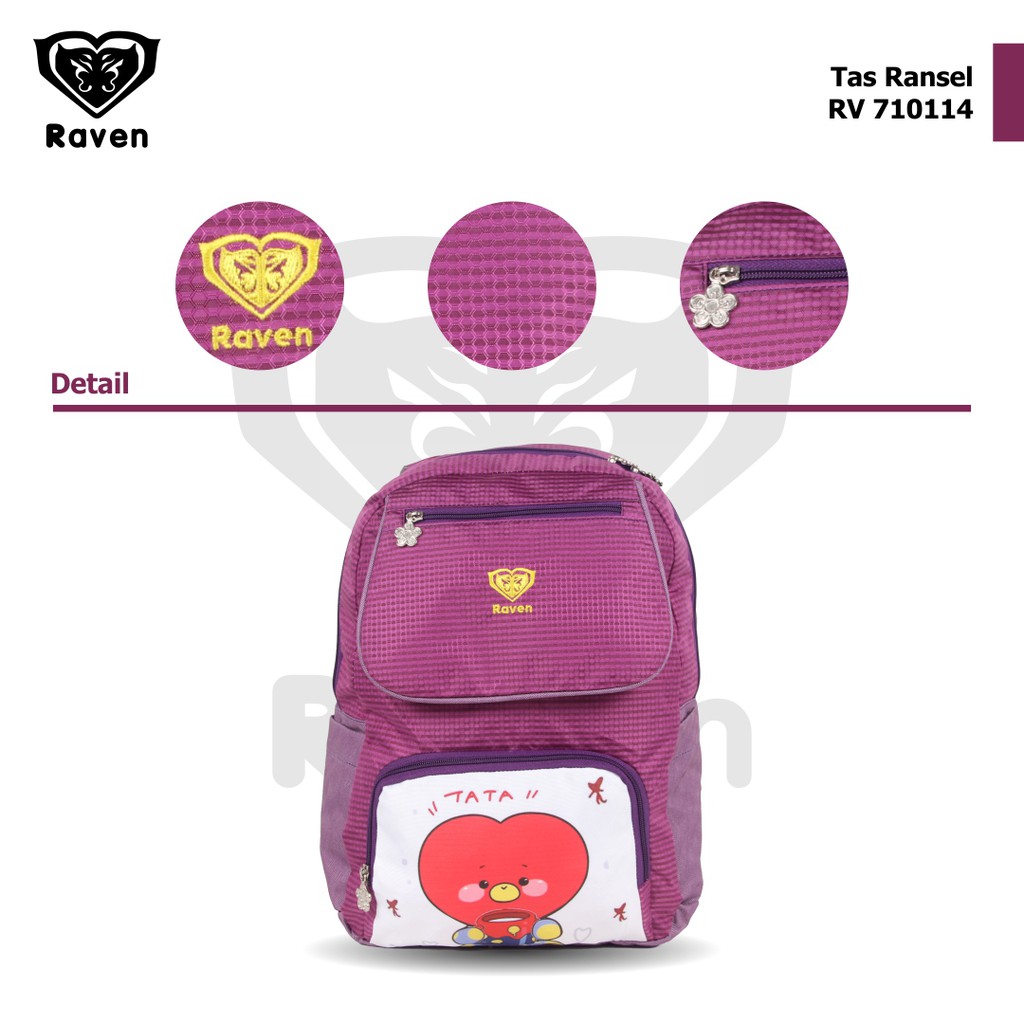 [KLIKTAS] Tas ransel anak sekolah perempuan SD RAVEN 710114 backpack BTS