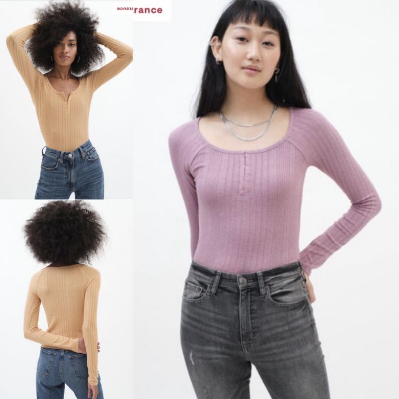 AEROPOSTALE LONGSLEEVE CROP TOP-ORIGINAL 100%