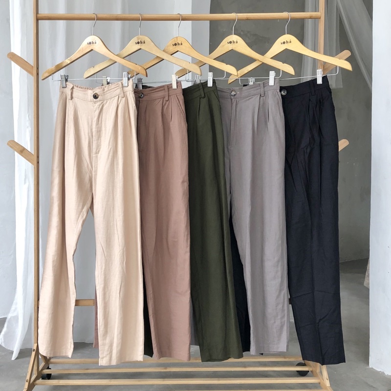 Kayra Linen Pants | Celana Formal Kerja Kuliah Sehari-hari