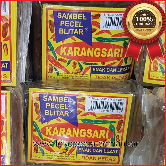 

SAMBAL PECEL BLITAR KARANGSARI TIDAK PEDAS 200GR