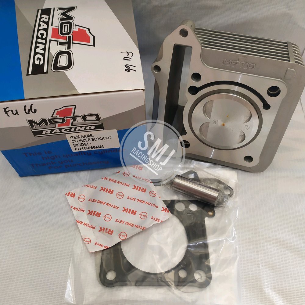 blok cylinder kit suzuki satria FU 66mm plus piston . bukan blok