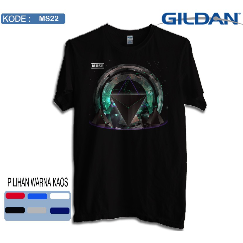 Kaos muse band original gildan softstyle ms22