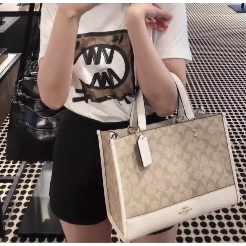 COACH DEMPSEY CARRYALL IN SIGNATURE CANVAS