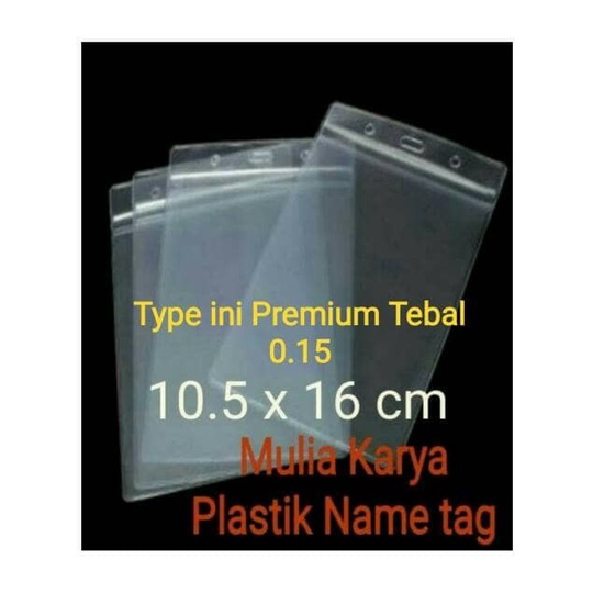 

READY Plastik Name tag 10.5 x 16 Tebal Premium 0.15 / Mika 0.15 MURAH