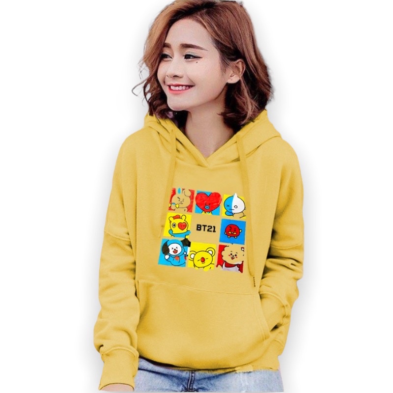 Lilipop.id Sweater Wanita BTS Army Hoodie Jumper Outwear