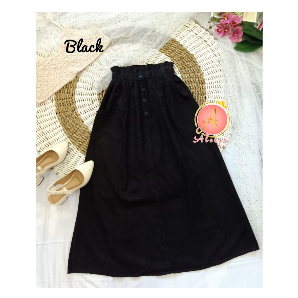 ALEEYA (High Waist Skirt) Rok Suede / Ciara Maxi Skirt Suede (2109)