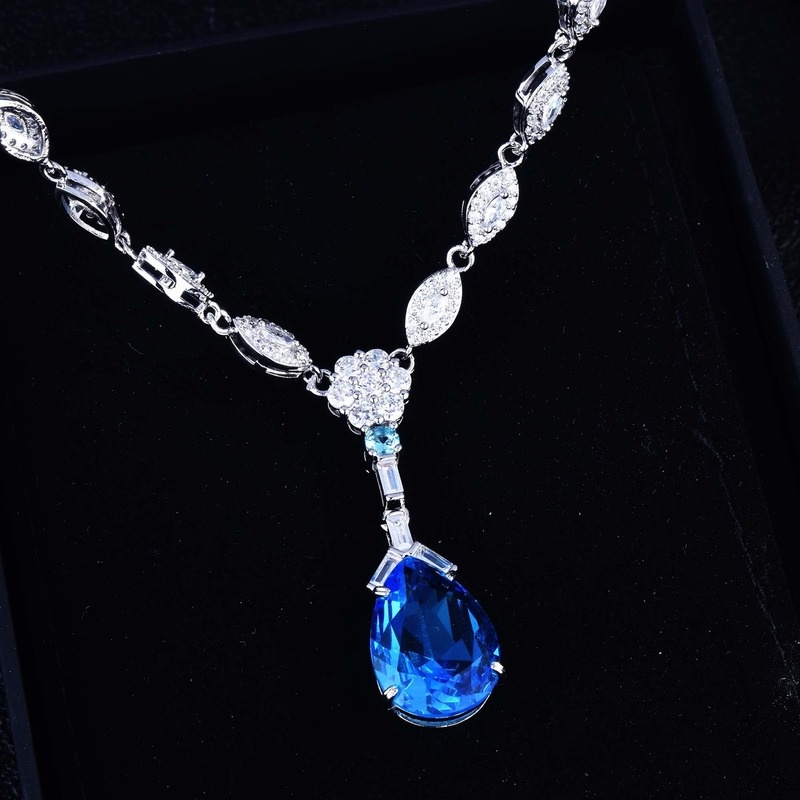 Luxury Fashion Heart of the Ocean Moissanite Necklace