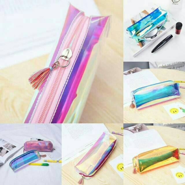 

Hologram tassel pensil case