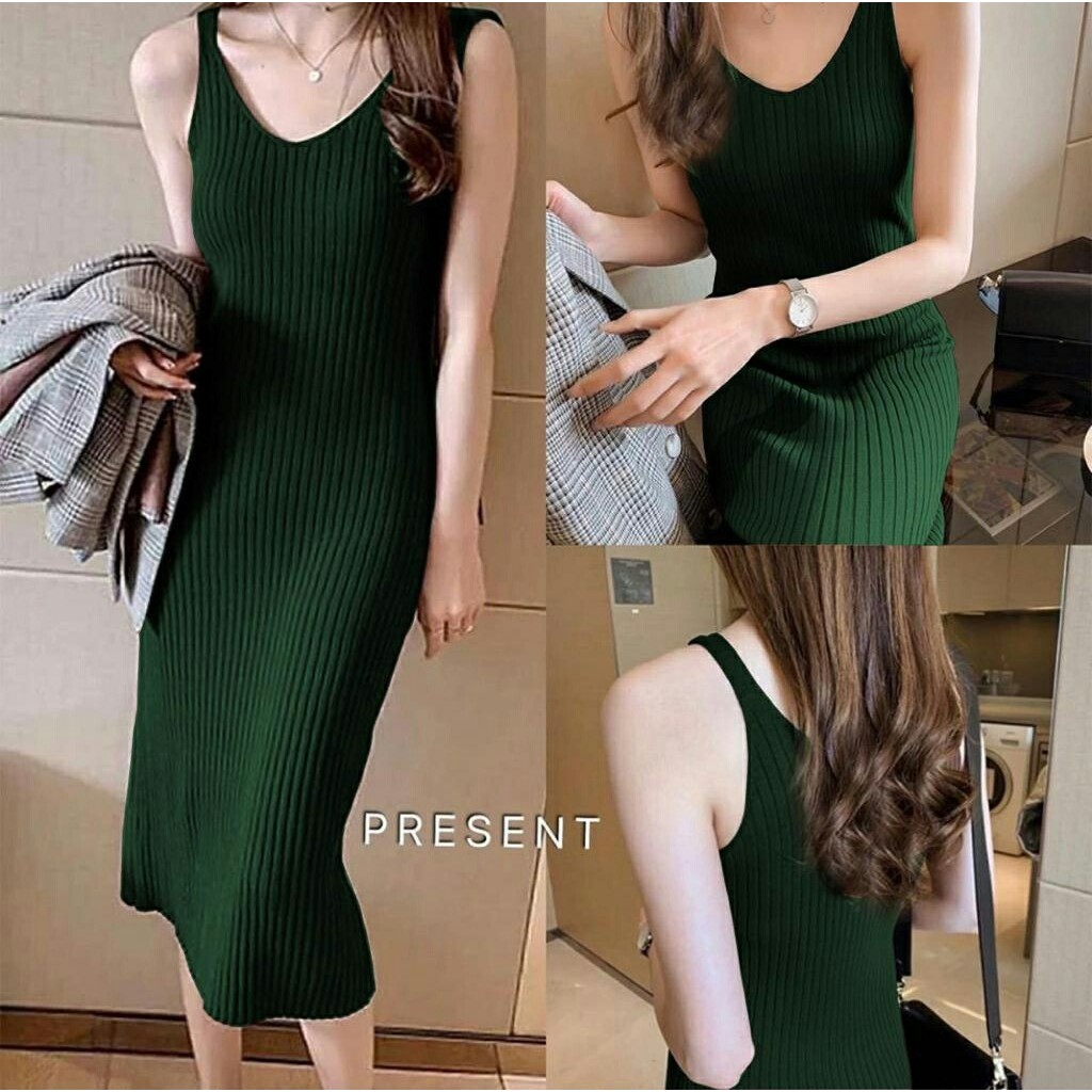 Dress Aanvokaa - Baju Wanita - Dress Rajut Wanita Terbaru