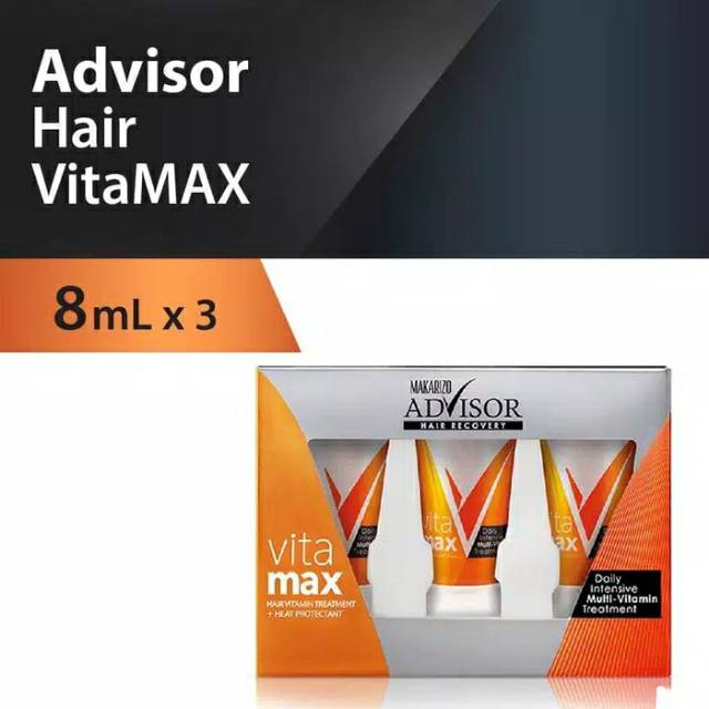 MAKARIZO Advisor Hair Recovery VITAMAX TUBE 8ML BOX ISI 3