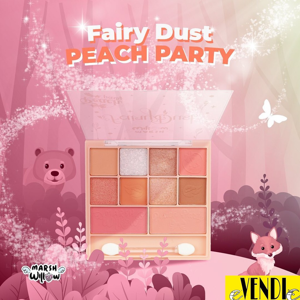 MARSHWILLOW FACE PALLETE FAIRY DUST PEACH PARTY &amp; TWINKLE BY NATASHA WILONA / MW TO GO BPOM