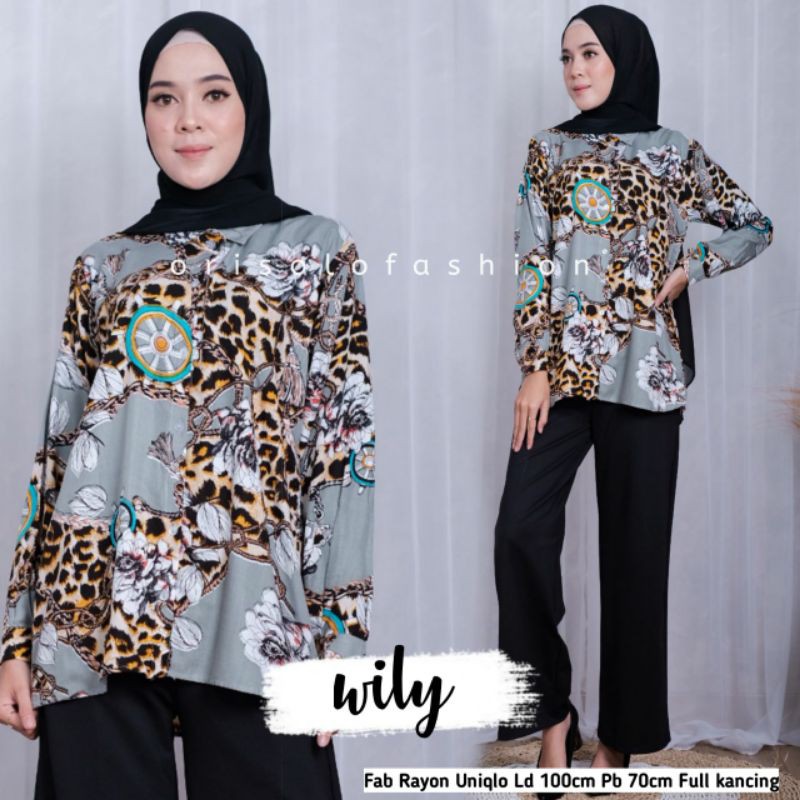 Kemeja Wanita Atasan Wanita Rayon Premium Murah Motif Keren By Orisolofashion