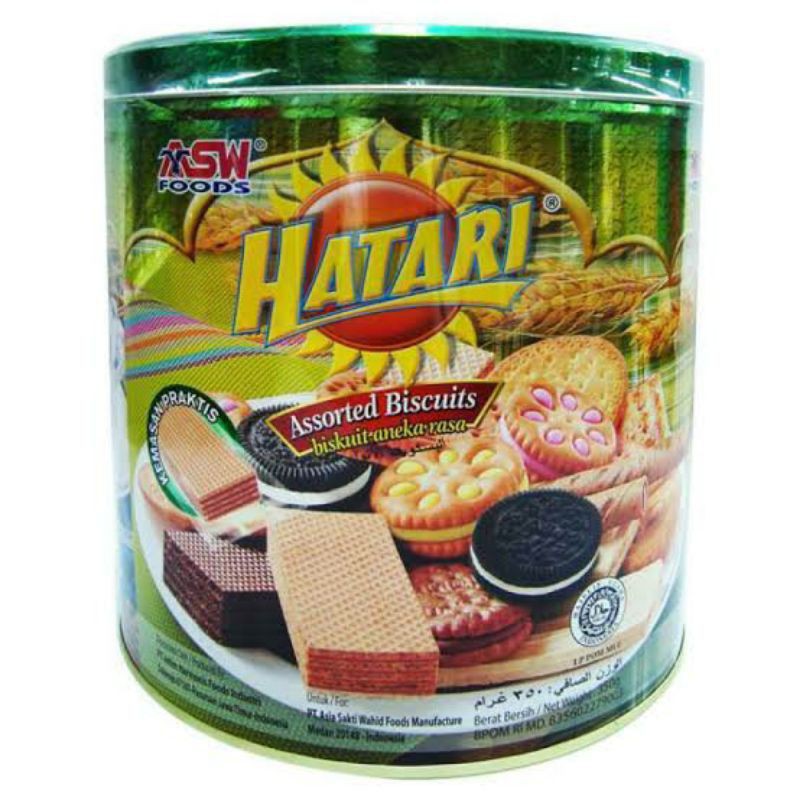 HATARI BISKUIT KALENG HATARI ASSORTED BISCUIT KALENG 350gr