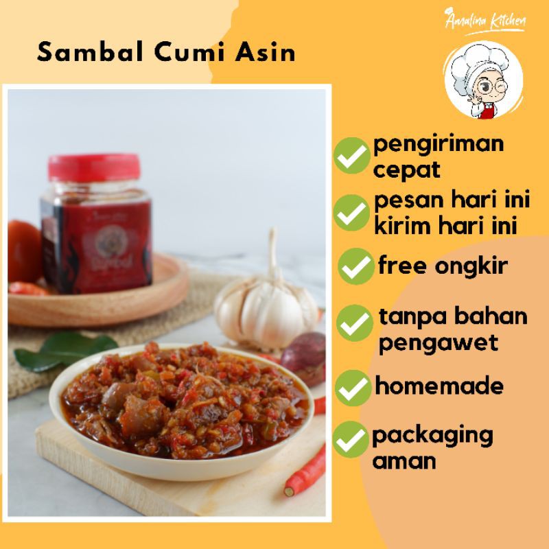 

Sambel Cumi / SAMBAL CUMI ASIN (175GRAM)~READY STOCK