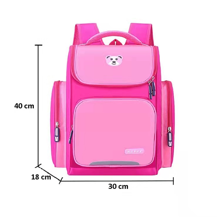 M002 Ransel Tas Anak Sekolah SD Laki laki Perempuan Panda Bear Backpack Impor Unisex Kelas 3-6 SD