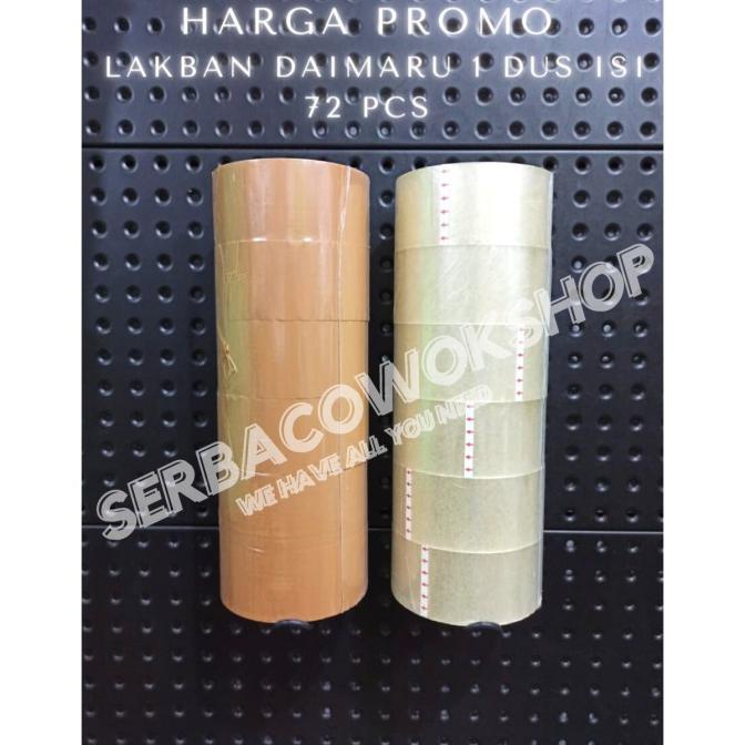 

Promo Lakban Daimaru Bening - Coklat 90 Yard 2 Inch Harga Pabrik - Bening Fauzinarman
