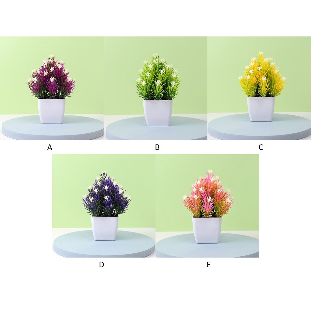 MOGYMOGY PT60 Pot Tanaman Hias Bunga Melati Plastik Ornamen Pot Bongsai Artificial Flower Decoration