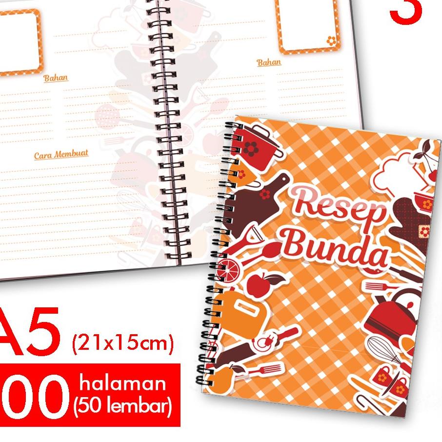 

z9✲Sale Notebook Buku Catatan Resep Masakan 42 ✲