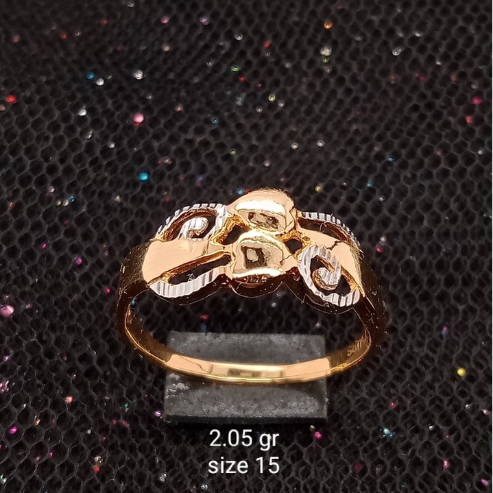 Cincin Emas 17K - 2.05 gr Kadar 750 - 732