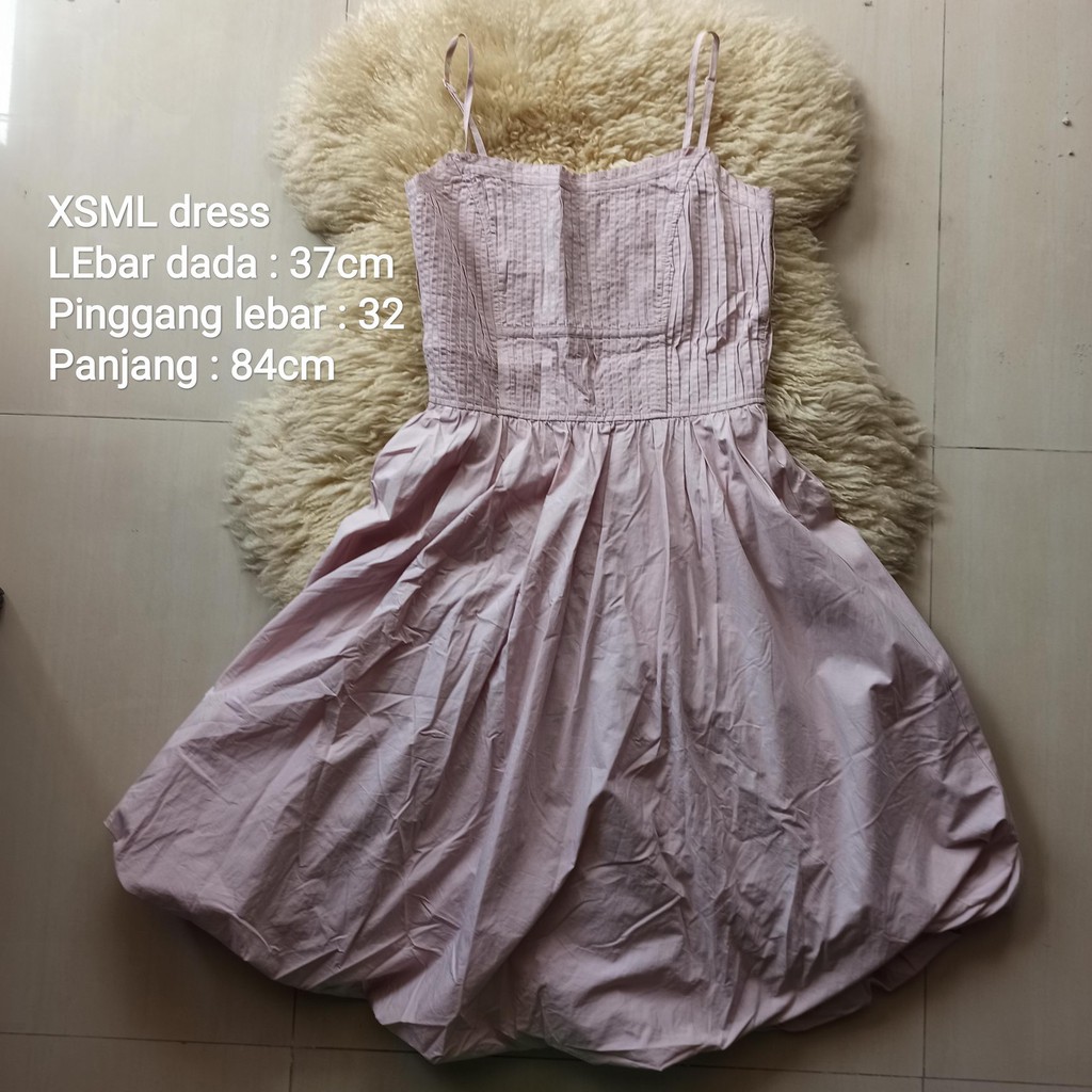 XSML original preloved baby pink dress wanita / remaja pesta