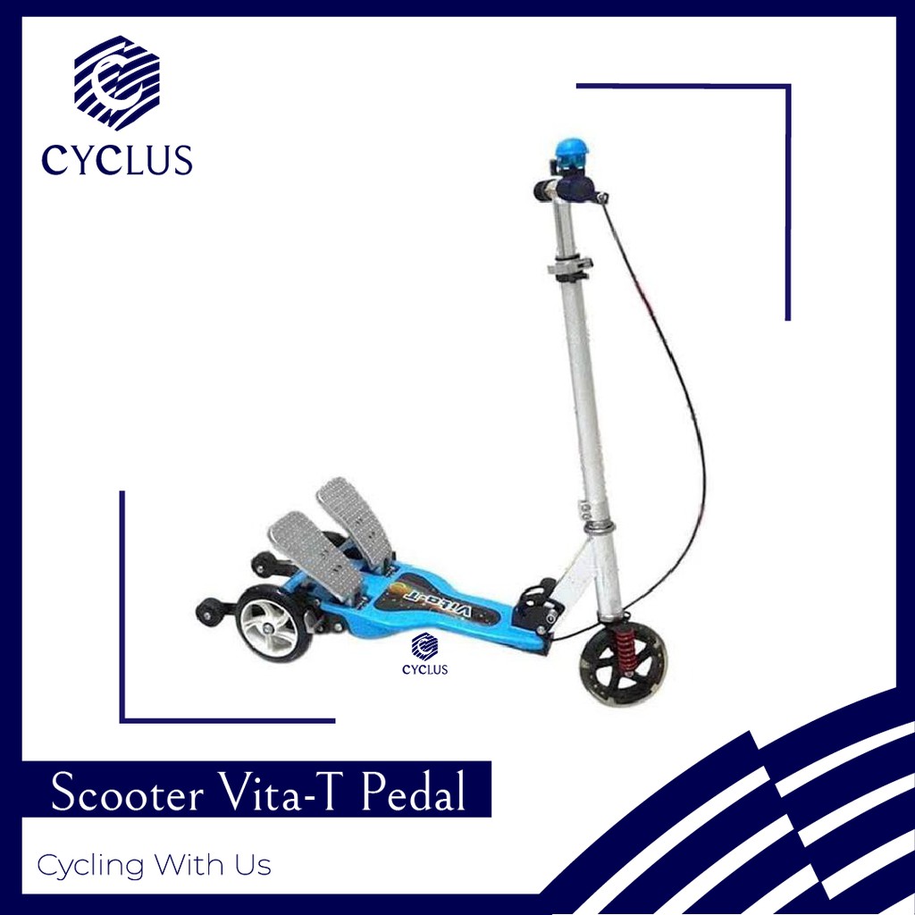 Skuter Injak / Scooter Injak Vita-T Scooter Anak Dual Pedal Otoped Injak Vita T