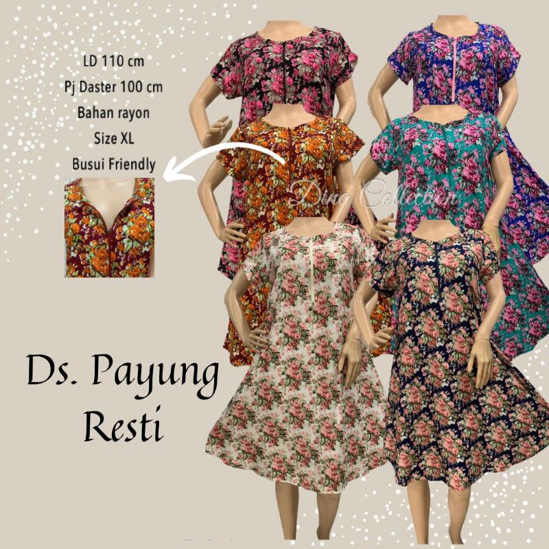 Daster dress payung Bali bahan rayon premium