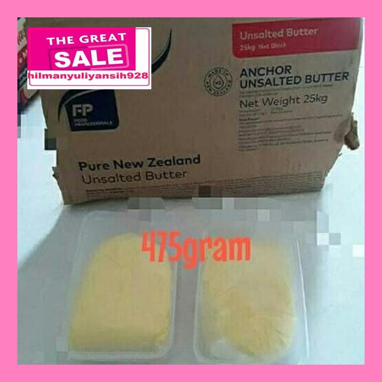 

02T4Dpsum Butter Anchor Unsalted Repack Box Plastik 475Gram - Tanpa Bubble S30Ytd50