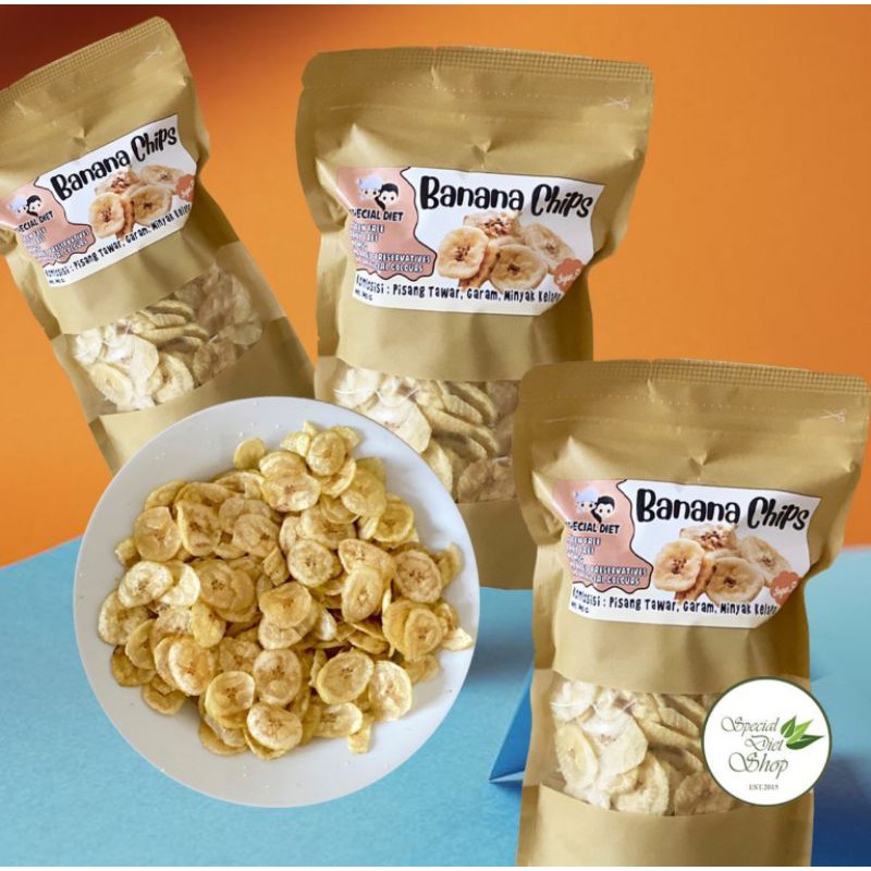 

BANANA CHIPS/ KERIPIK PISANG| GLUTEN FREE/EGG FREE/MSG FREE|SNACK AUTISM|