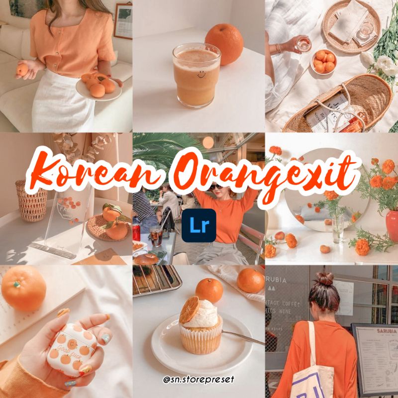 PRESET LIGHTROOM KOREAN SWEET ORANGEXIT (IOS dan Android)