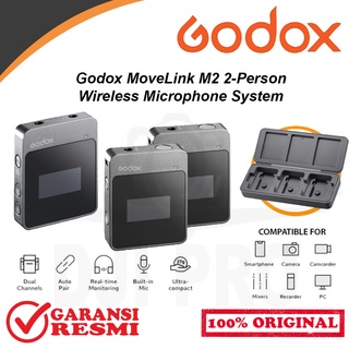 Godox MoveLink M2 2-Person Wireless Microphone System Mic Original