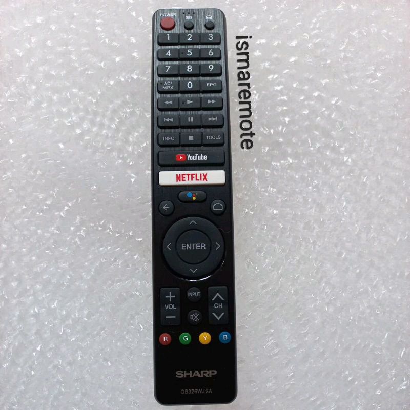 REMOTE REMOT TV Sharp LCD LED Smart Android TV GB326WJSA IR (Non Voice Command)