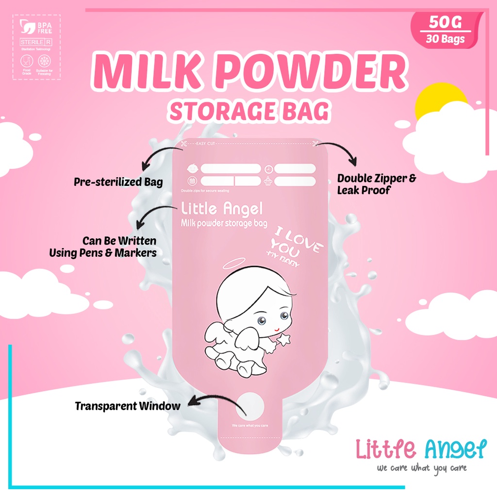 KANTONG SUSU BUBUK BAYI SUFOR PLASTIK SUSU FORMULA BABY MILK POWDER Storage Bag ORI 30pcs ASI COD