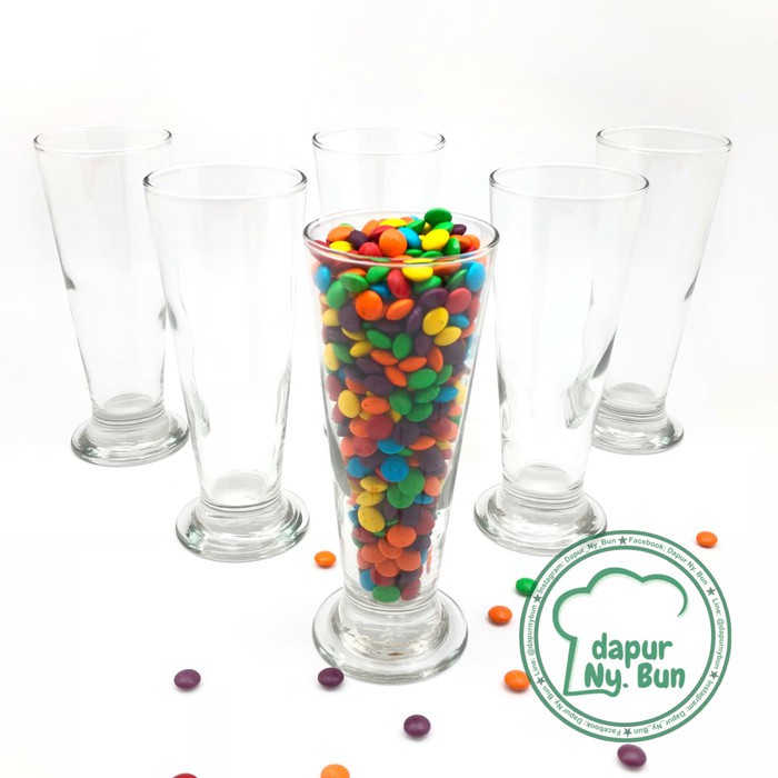 6 pcs gelas tinggi dublin / gelas minuman / gelas jus