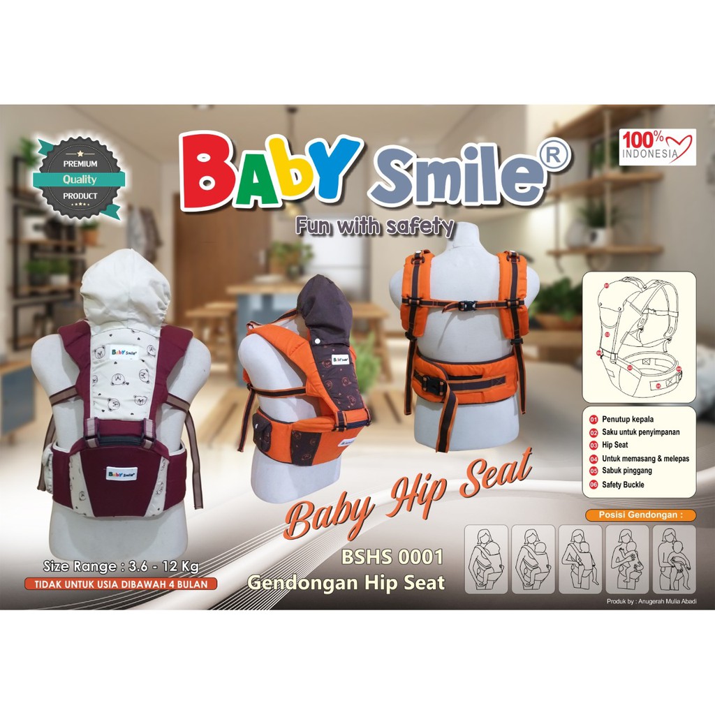 GENDONGAN BAYI HIPSEAT "BABY SMILE"