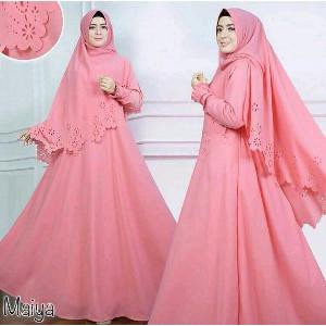 dress muslim maiya syari lsser 5 warna chaedw_shop