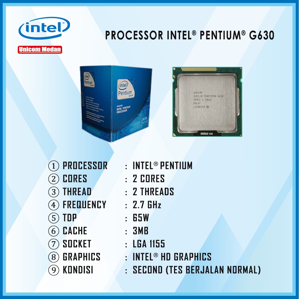 PROCESSOR INTEL PENTIUM G630