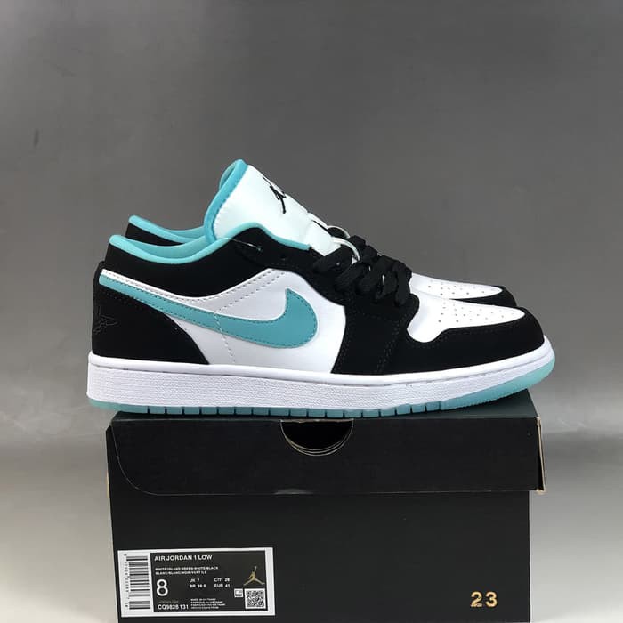 Sepatu Basket Nike Air Jordan 1 Low Island Green Premium Shopee Indonesia