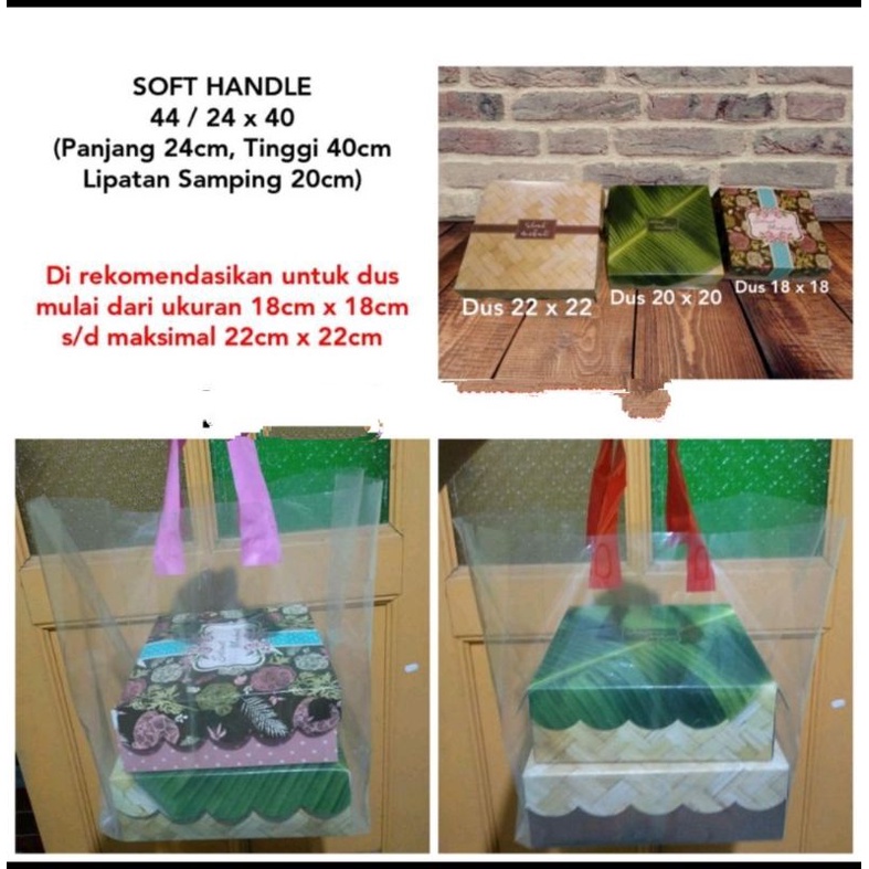 

Plastik Dus Kotak (isi 5 lembar) Plastik Kotak Nasi 44 / 24 x 40