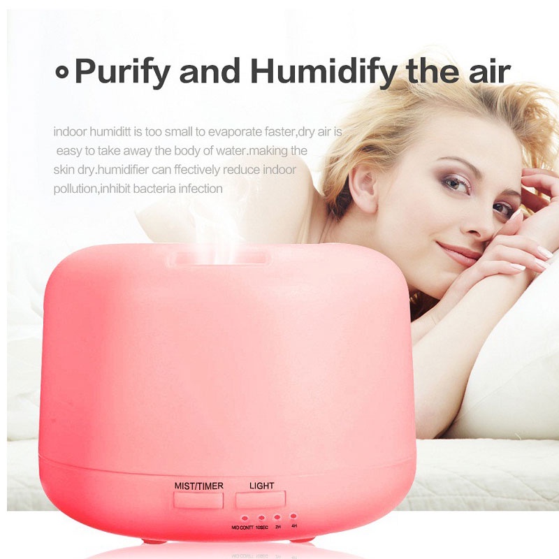 Humidifier Aromatherapy Oil Diffuser + 7 LED + Remote Control - HUMI H24