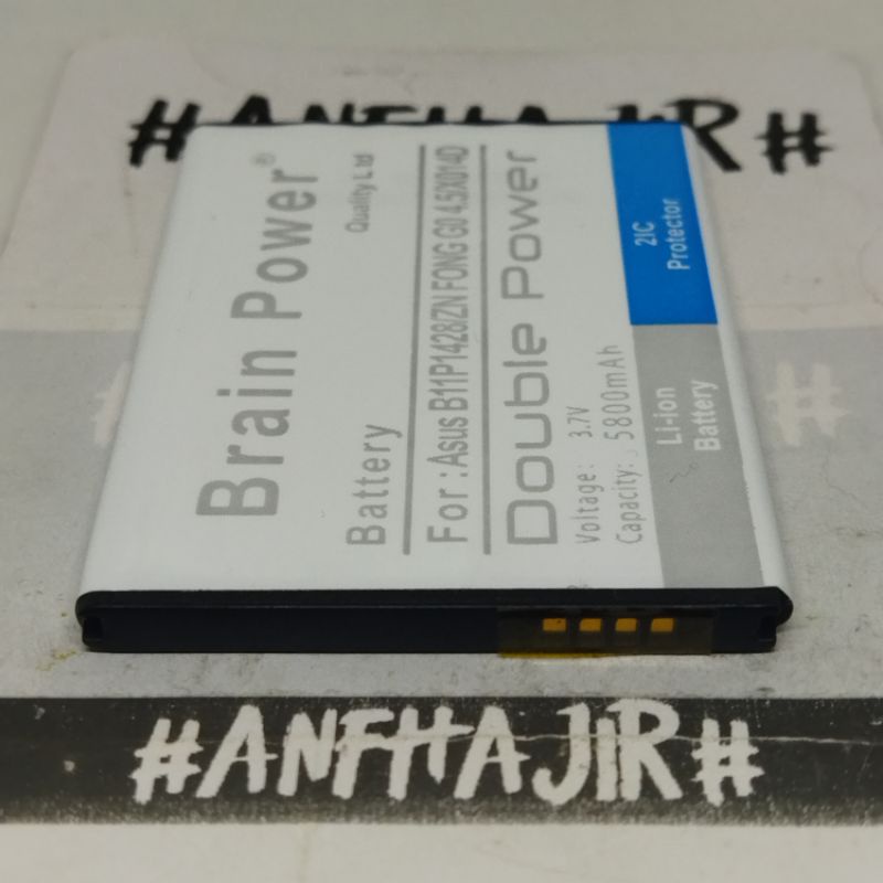 BATRE BATREI BATERAI BATTERY BATTERAY ASUS ZENFONE GO 4.5 B11P1428 X014D BRAIN POWER (5800 mAh) 2IC 