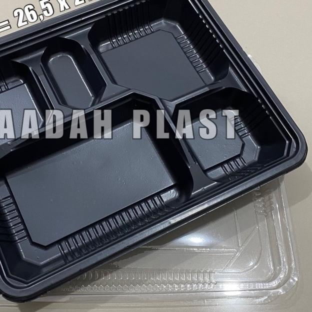 ➼ (ISI 25) Mika Bento 5 Sekat Besar / Tray Bento / Box Nasi Kotak Makan ◘