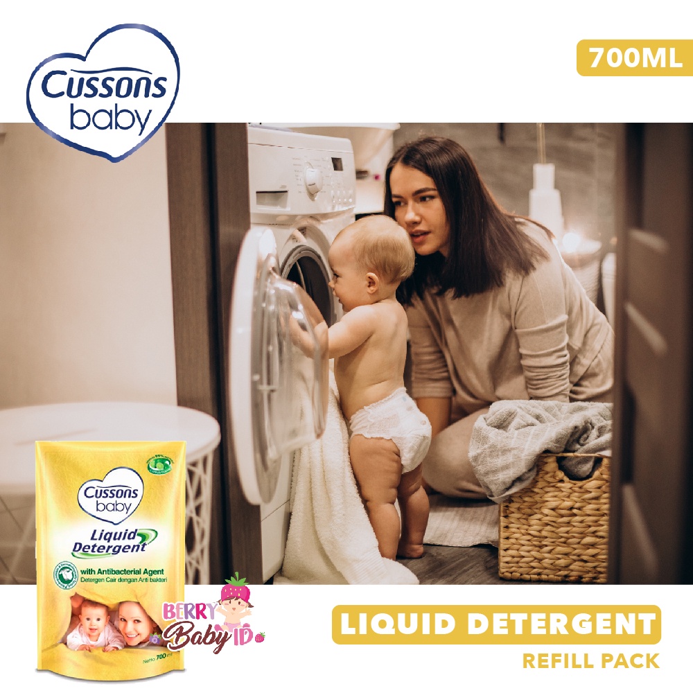 Cussons Baby Liquid Detergent 700 Ml Refill Pack Deterjen Baju Bayi Berry Mart