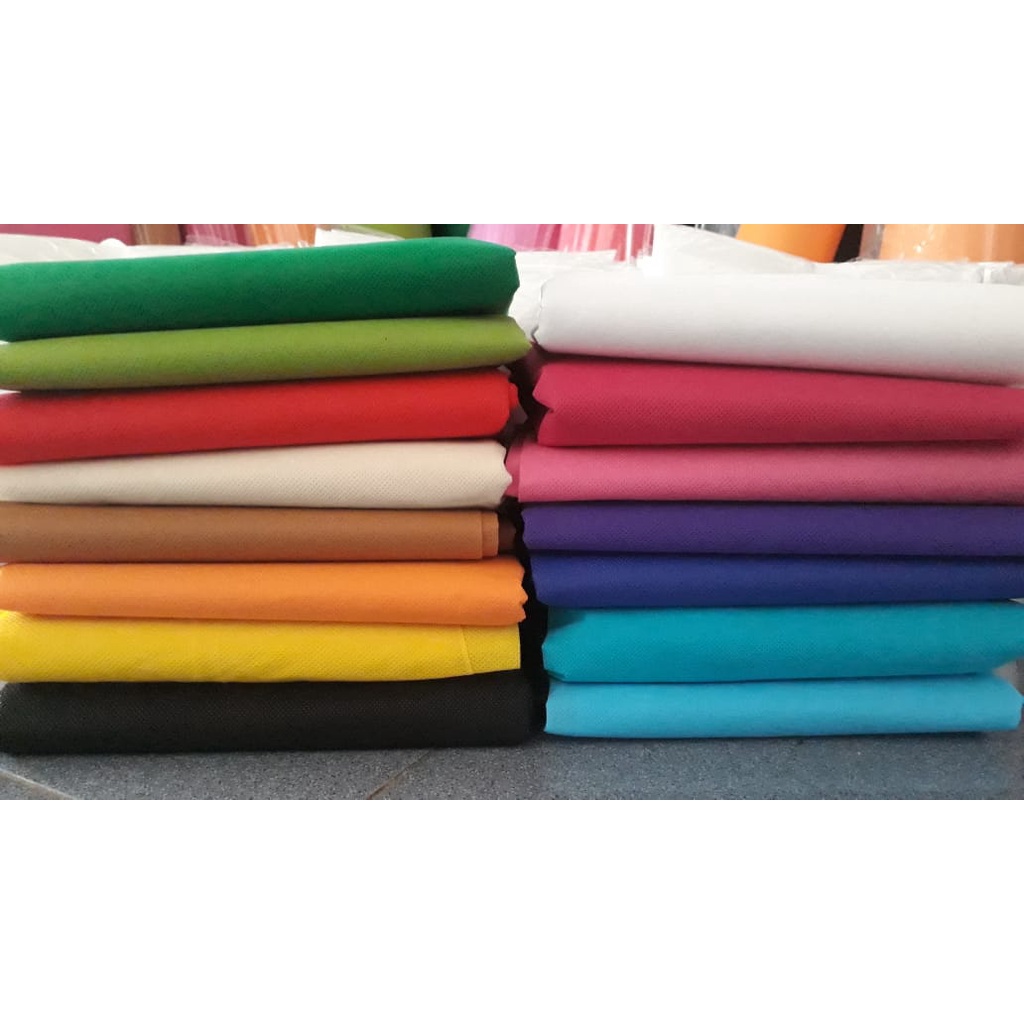 Kain Spunbond 50 gsm meteran 100x160cm Kain Furing buket florist/ masker/ goodie bag/ apd