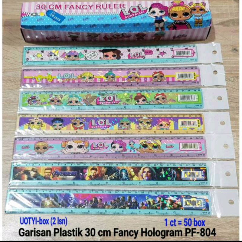 

Penggaris 30cm fancy Hologram