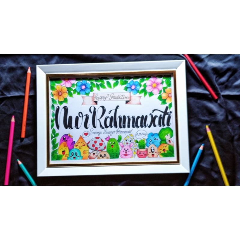 

Kado Unik Hadiah Ulang Tahun Doodle Art Custom