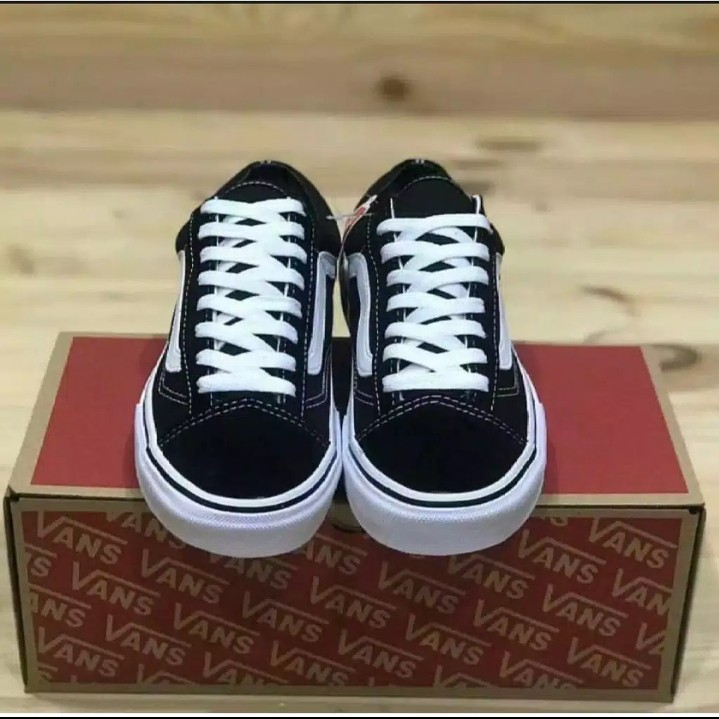 SEPATU VANS OLDSKOOL PREMIUM OLDSCHOOL/OLD SKOOL/OLD SCHOOL HITAM PUTIH WHITE BLACK PREMIUM