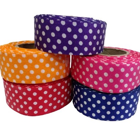 

Pita motif polkadot 1 inch per roll pita kado pita sovenir pita hampers premium