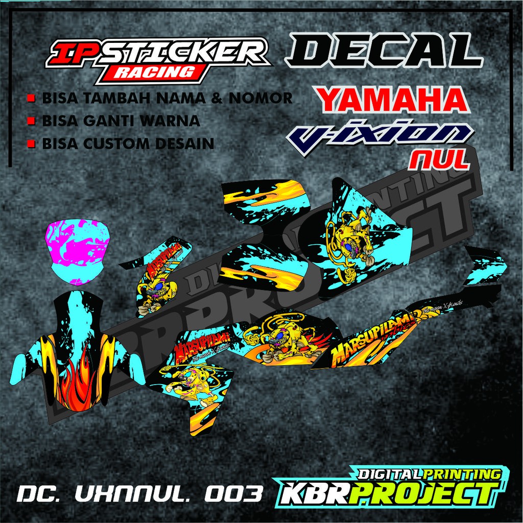 VIXION NVL Decal Sticker - Decal stiker Full Body VIXION NVL ip. 003 BISA CUSTOM